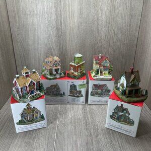 Liberty Falls Americana Collection 1990s Lot of 4 Miniature Village Collectibles